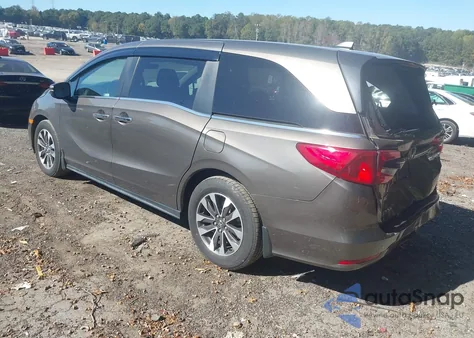 2022 Honda Odyssey Ex-L from USA, damaged, VIN 5FNRL6H79NB052237